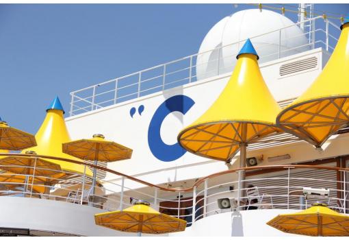 Detalle del Lido di Porpora, en la Popa del Costa Favolosa